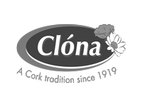 Clona Dairy Logo Greyscale