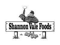 Shannon Vale Foods Logo Grayscale