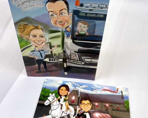 Caricature Wedding Invitation
