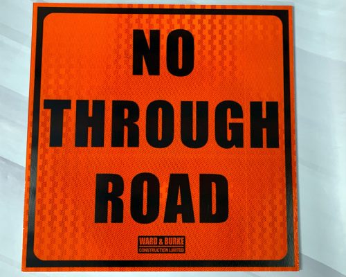 Reflective Road Works Sign