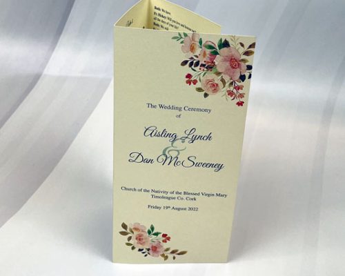 Wedding Ceremony Booklet